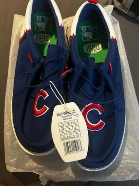 Hey Dude MLB Cubs Royal Blue Loafers